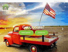 Tablet Screenshot of americanoptioninsurance.com